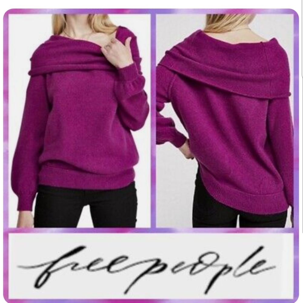 Free People echo beach pullover sweater sz Small